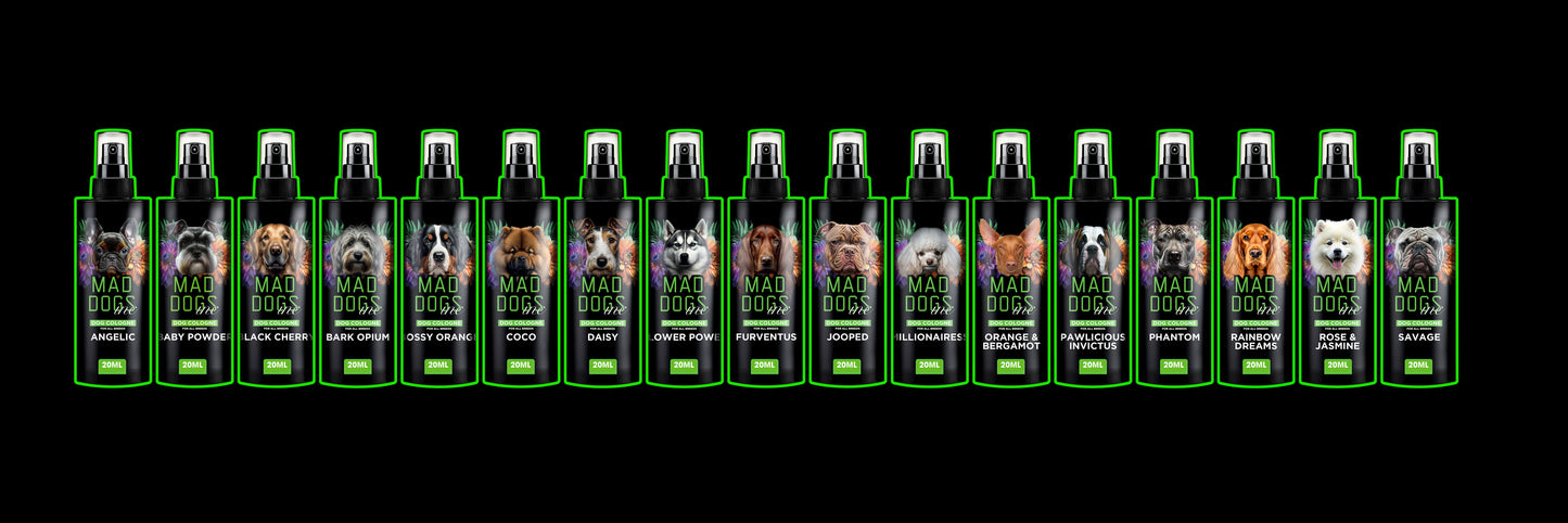Pack d'échantillons d'eau de Cologne pour chien