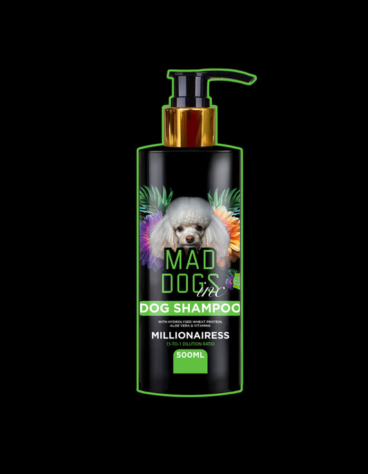 Shampooing pour chien parfumé millionnaire à l'aloe vera et aux protéines de blé hydrolysées non