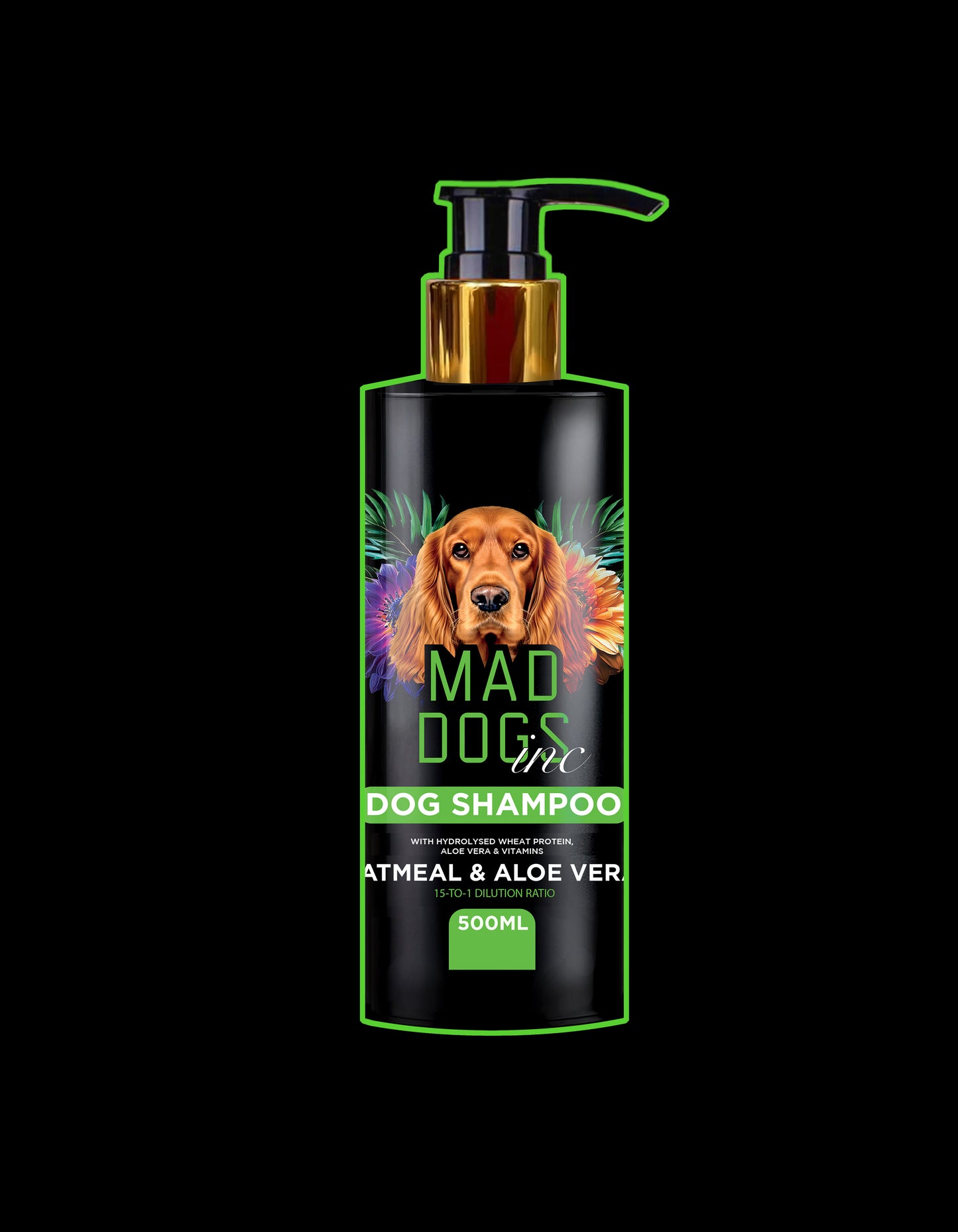 Shampooing pour chien à l'avoine et à l'aloe vera pour les démangeaisons et la peau irritée