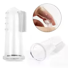 Soft Silicone Finger Toothbrush for Dogs & Cats